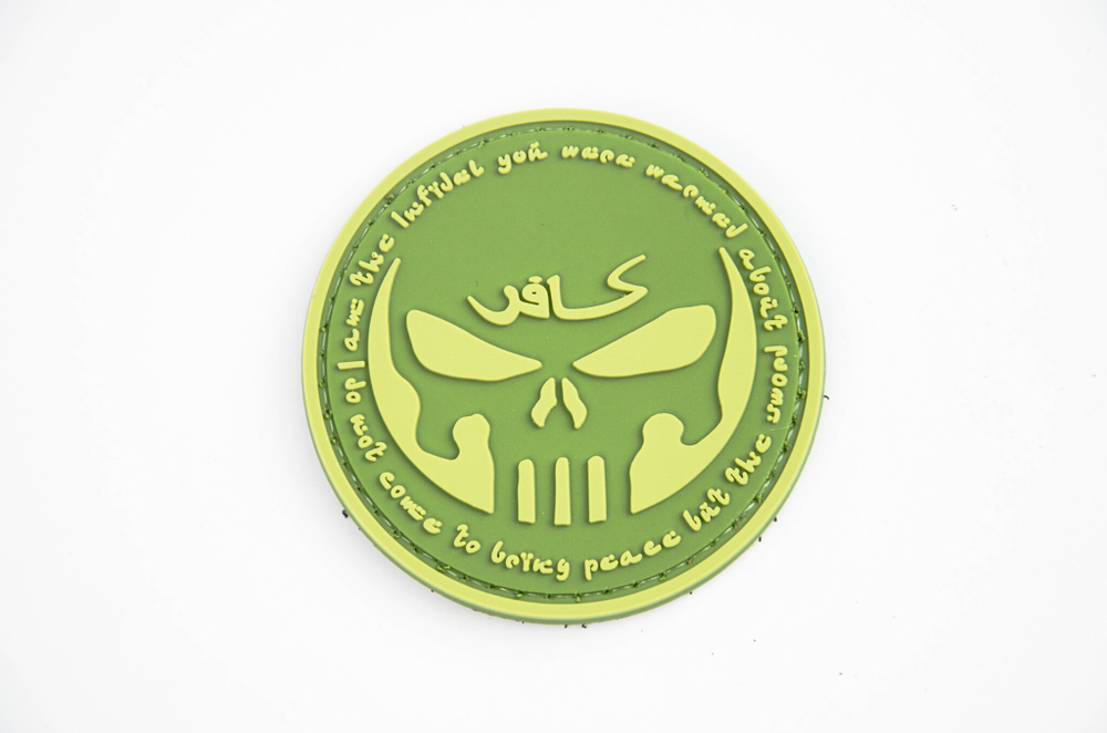 Шеврон Punisher Infidel PVC. Олива