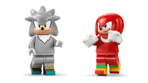 Конструктор LEGO Sonic the Hedgehog 77118 Silver's Car vs. Knuckles' Monster Truck