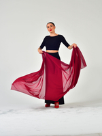 Шаль для восточных танцев Dance Every Wear SM7907 025, бордовый