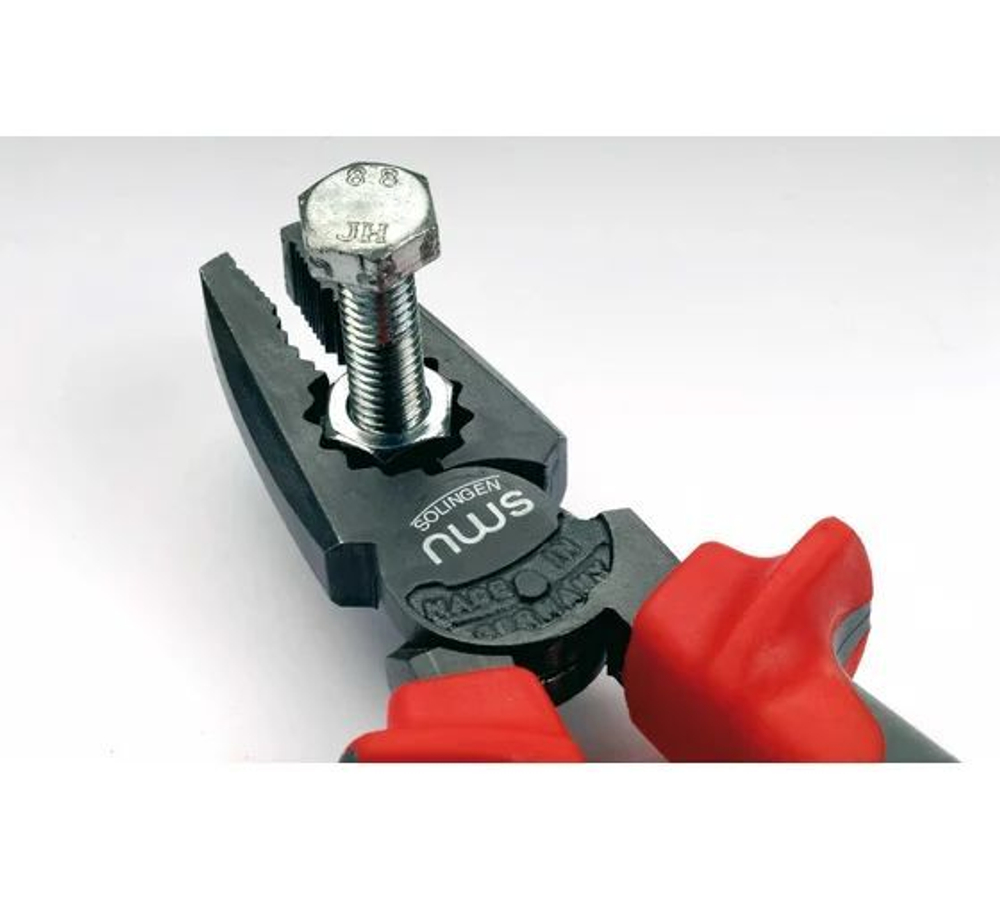 NWS Пассатижи 165 мм CombiMax, покрытие TitanFinish, рукоятки SoftGripp 3K