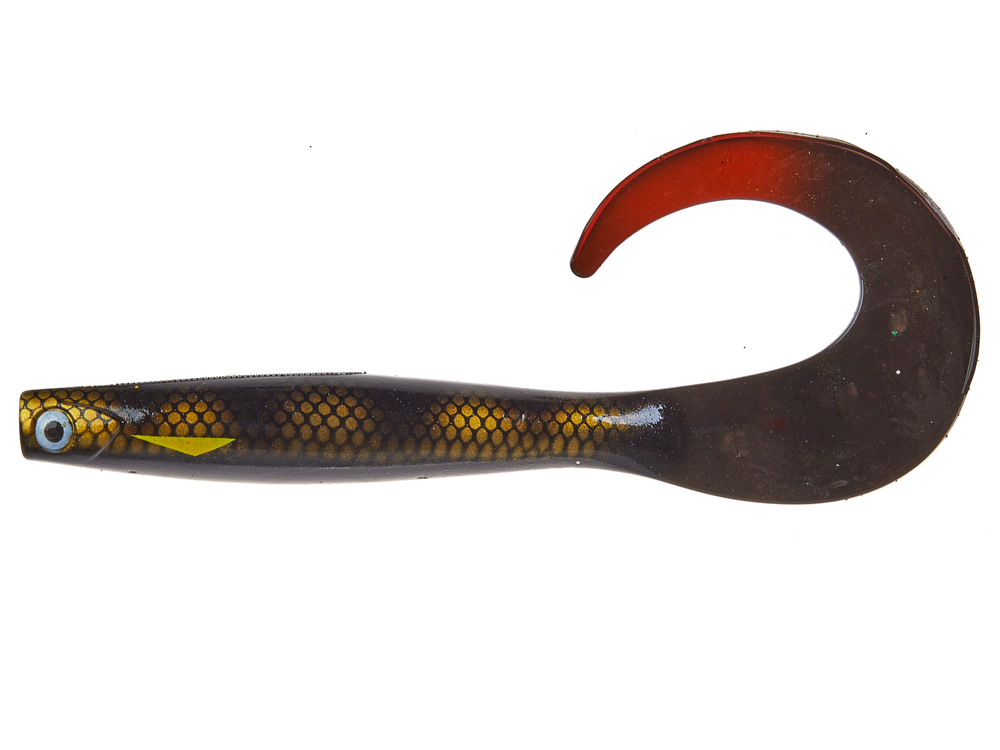 Виброхвост LJ 3D Series Kubira Fire Tail 7" (17,5 см), цвет PG38, 1 шт.