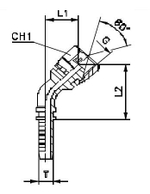 Фитинг DN 16 BSP (Г) 5/8 (45)