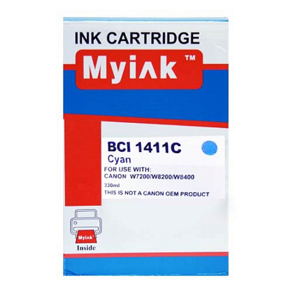 Картридж MyInk, аналог CANON BCI-1411C для W7200/8200 cyan