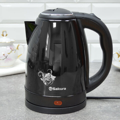 Чайник электрический 1,8л Sakura SA-2134BK, черный