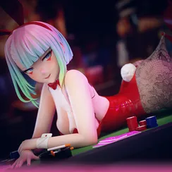 Lucy Poker Table - Cyberpunk: Edgerunners