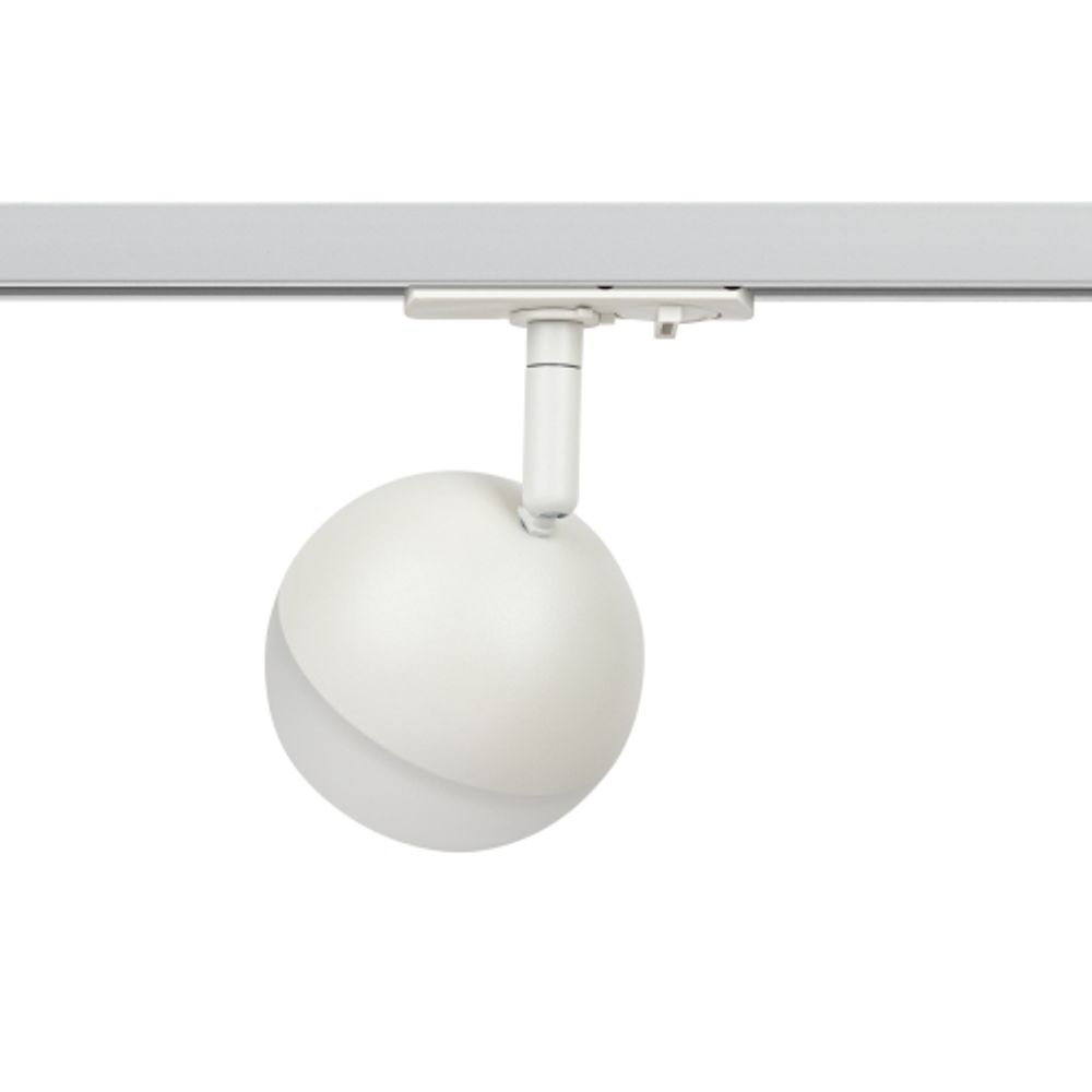 Трековый светильник однофазный ЭРА Round TR46-GX53 WH под лампу GX53 белый | Однофазные светильники под лампу