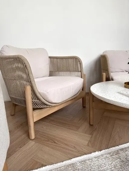 Трехместный уличный диван Talara, 231 см, массив акации