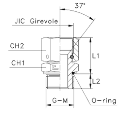 Штуцер FNH JIC1.1/16" M27x2