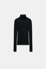 ФУТБОЛКА SUPIMA® С ВОРОТНИКОМ-СТОЙКОЙ — ZARA