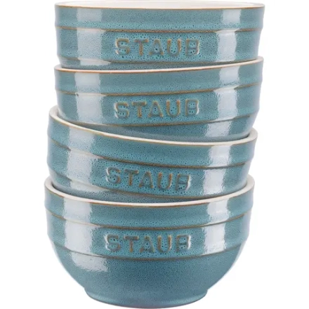 STAUB Набор из 4 чаш для сервировки 12 см античная бирюза EAN 3272340049880