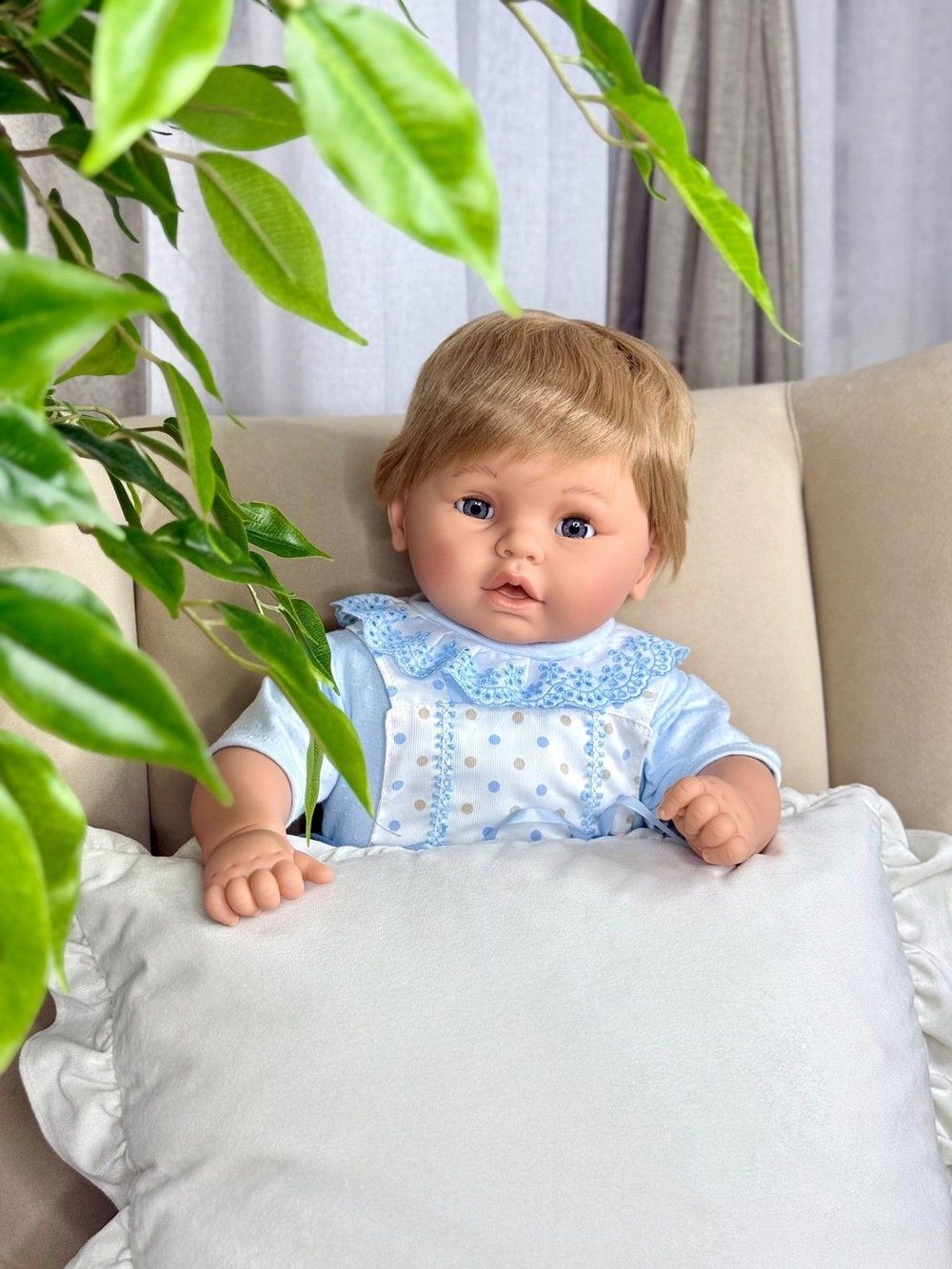 Кукла для девочки мягконабивная 62см Дульзон (8051S)