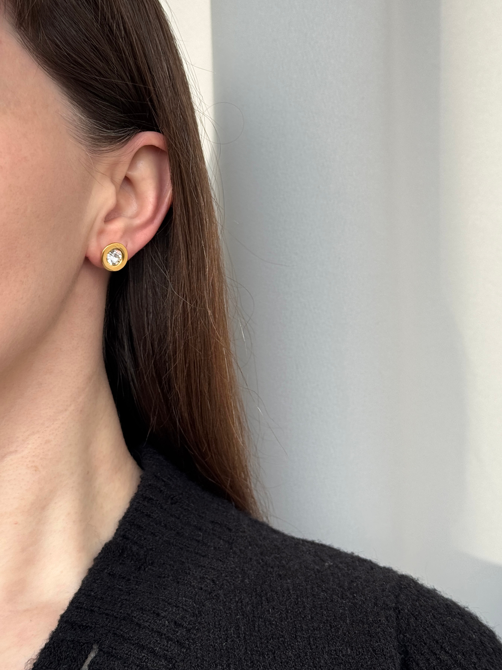 Серьги пусеты с кристаллами Givenchy