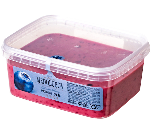 Медовое суфле с голубикой Медолюбов BOX 500 мл