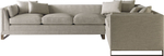 Диван Baker Surround Armless Sofa