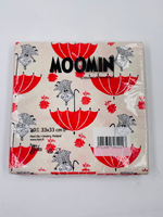 Салфетки бумажные Moomin, Little My red, 33х33 см, 20 салфеток (из Финляндии)