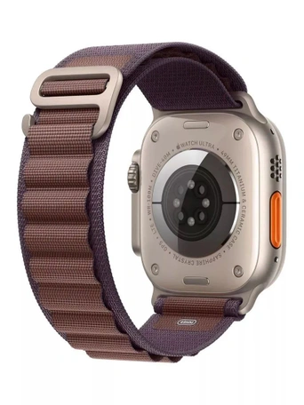 Умные часы Apple Watch Ultra 2 49 мм Cell, Natural Titanium, Indigo Alpine Loop - M
