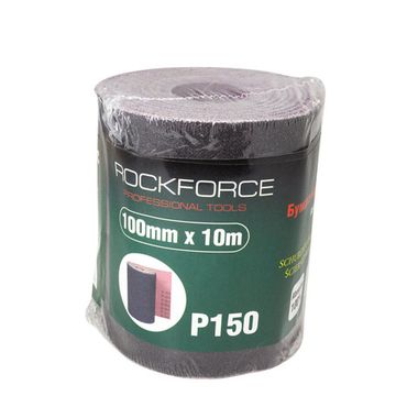 Бумага наждачная на тканевой основе 100ммх10м в рулоне (P150) RockForce##Rock FORCE RF-FB4150C