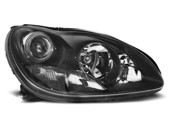 Передние фары xhenon black для Mercedes S W220