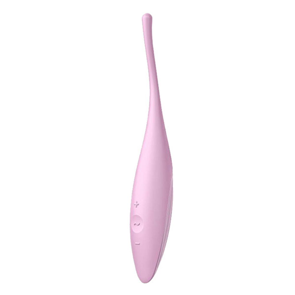 Нежно-розовый точечный стимулятор 18см Satisfyer Twirling Joy