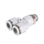 QSY-M5-4 Тройник цанговый с резьбой Y образный