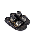 Шлепанцы кожаные st barths Birkenstock - черный(1025245)