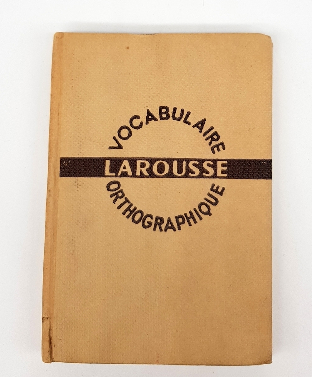 "Vocabulaire orthographique Larousse (Орфографический словарь Larousse)". 1938г.