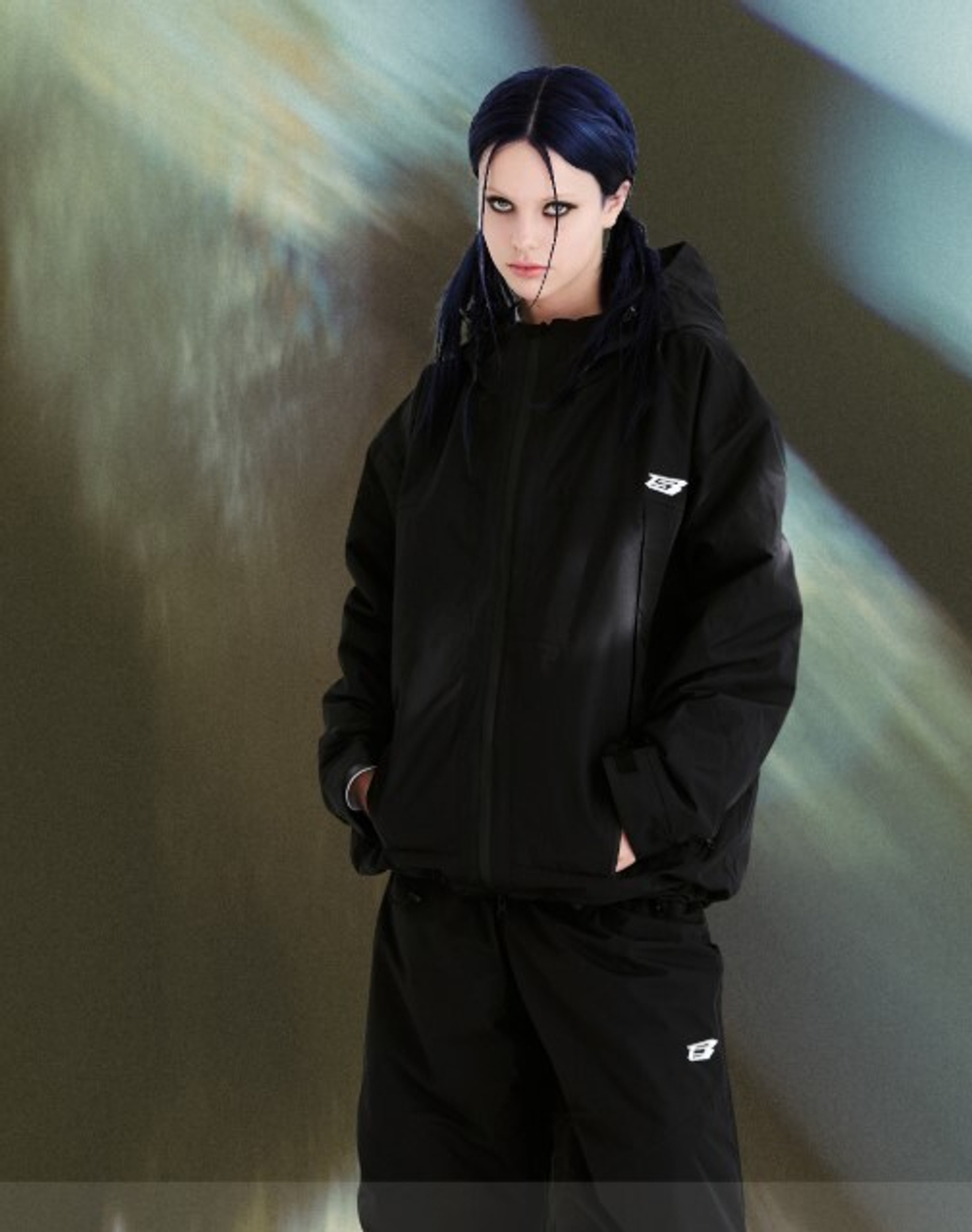 Куртка BSRabbit  SPECIAL HOODED SEAM SEALING JACKET BLACK