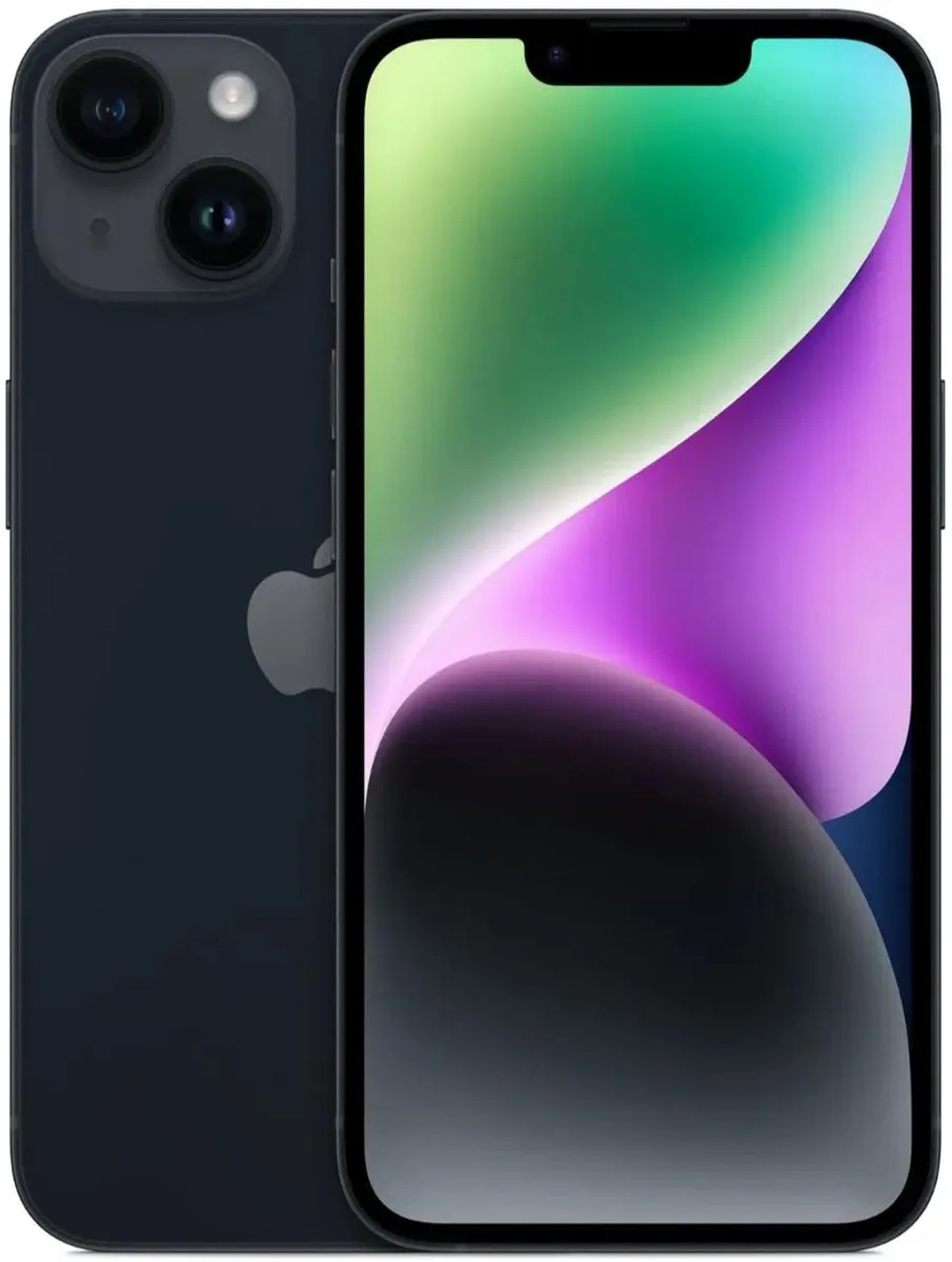 Смартфон Apple A2882 iPhone 14 256Gb 6Gb темная ночь моноблок 3G 4G 1Sim 6.1" 1170x2532 iOS 15 12Mpix 802.11 a/b/g/n/ac/ax NFC GPS GSM900/1800 GSM1900 Protect