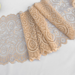 Широкое кружево эластичное 18см, Бежевый (lace/magn/180)