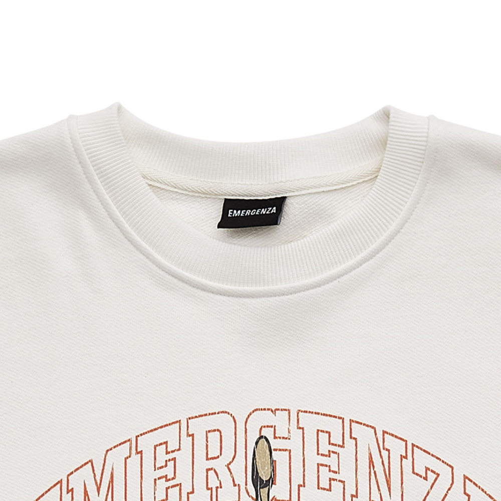 LAMPEDUSA CROPPED SWEATSHIRT OVERSIZED LOOSE