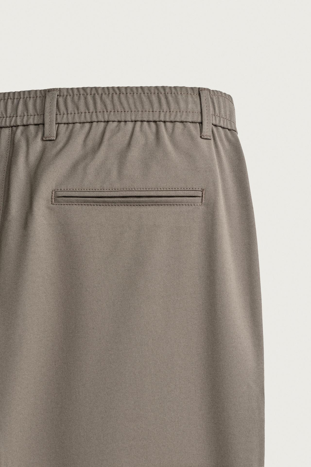 ZARA БРЮКИ SLIM FIT COMFORT, СЕРО-КОРИЧНЕВЫЙ