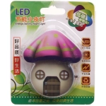 Ночник-светильник «Домик» 8*7см микс 4 цвета 4LED 230V
