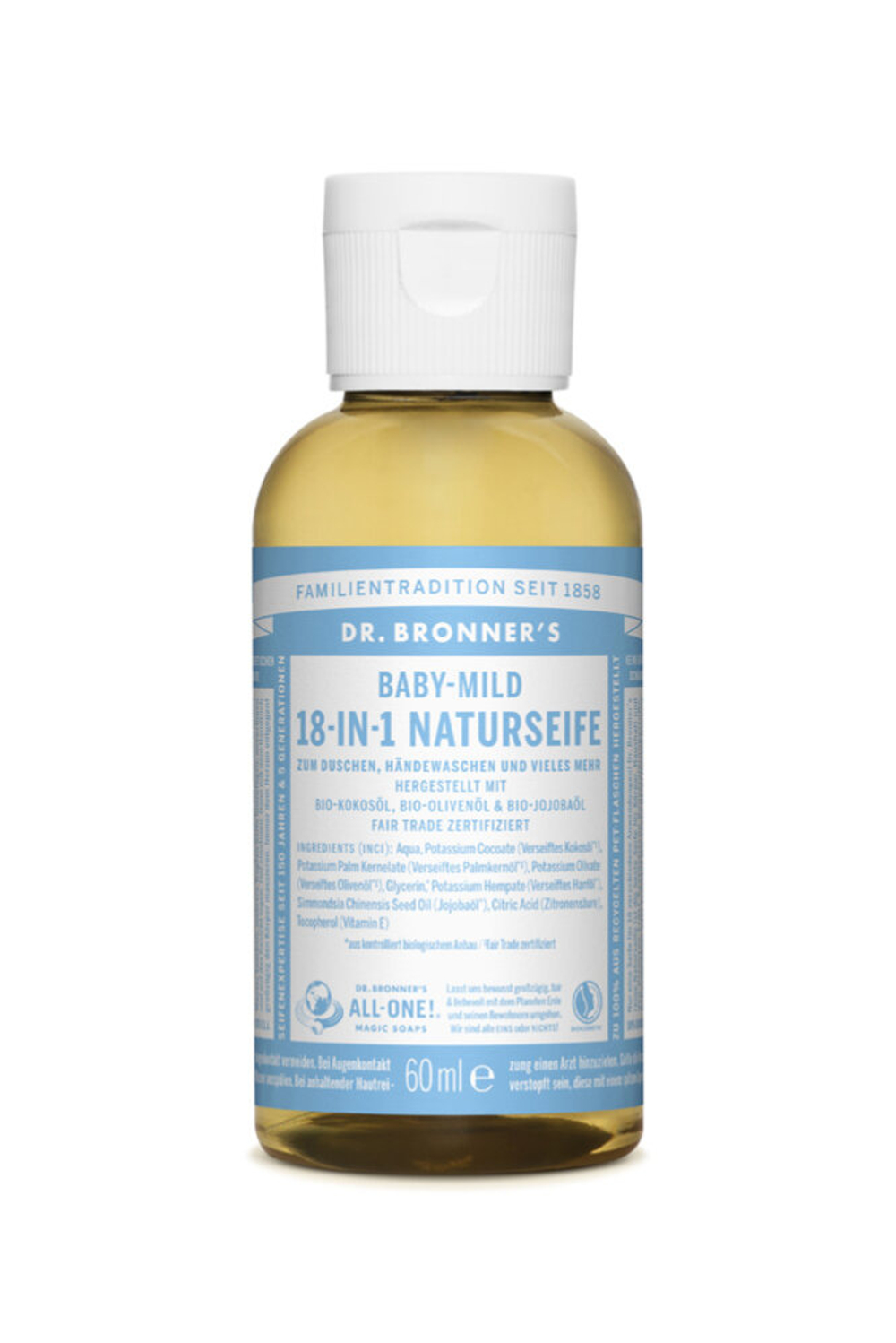Детское мягкое натуральное мыло 18 в 1 Dr. Bronner’s, 60 мл