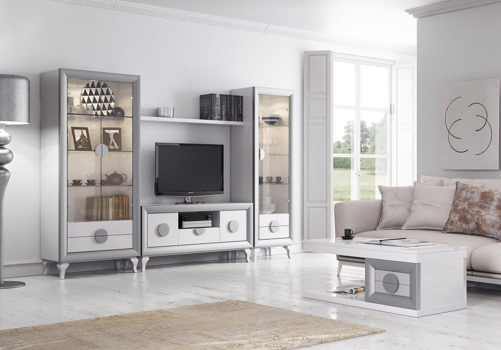 Журнальный стол Cloe 2009 Blanco/Plata Disemobel