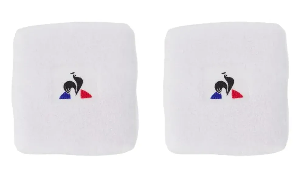 Напульсник теннисный Le Coq Sportif Tennis Armband 2P - new optical white