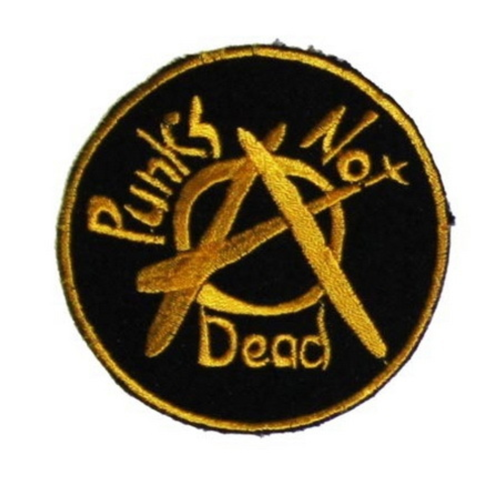 Нашивка Punks Not Dead (круглая)