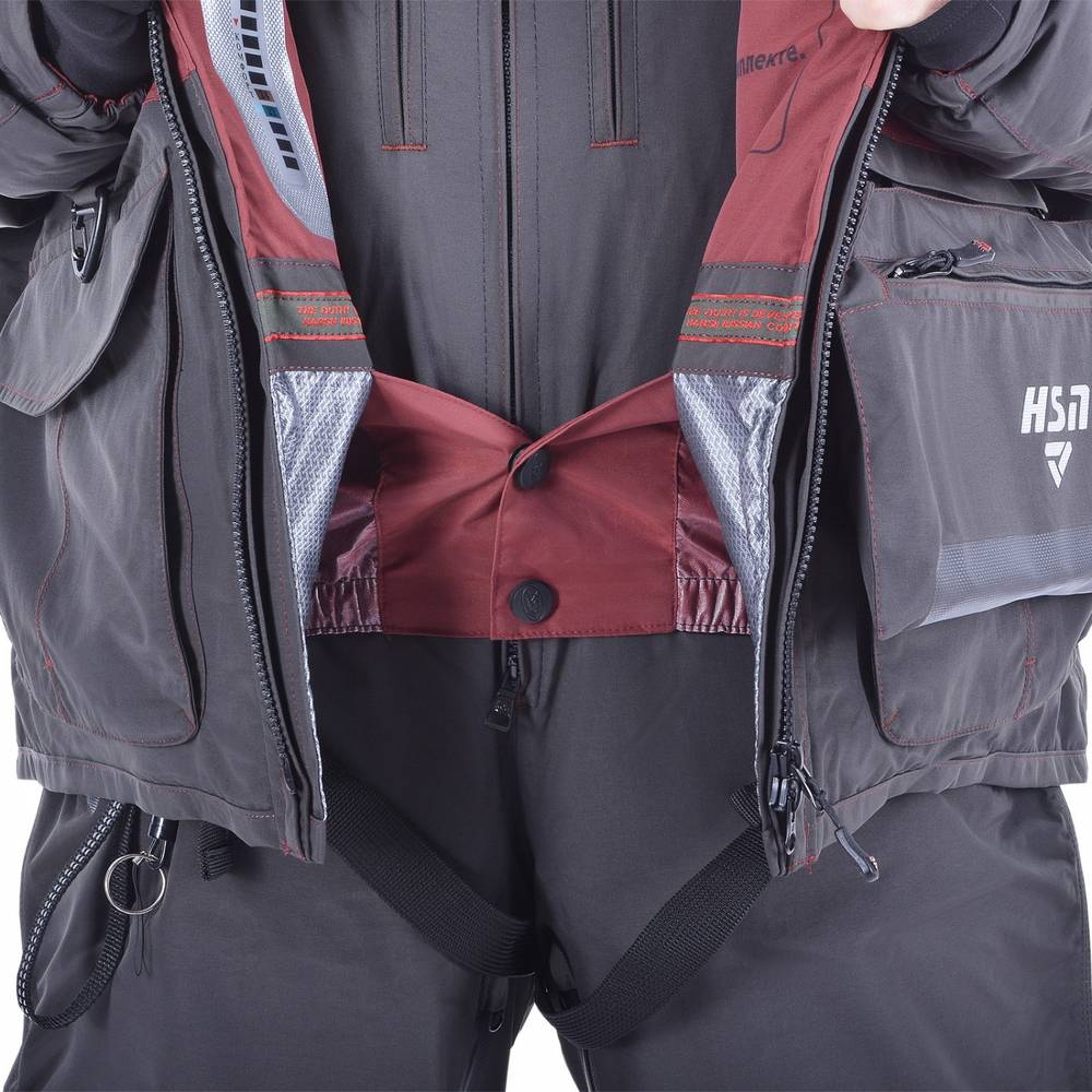 Костюм-поплавок мужской зимний "Rescuer VI prosport"-40, hardguard, махагон, ХСН