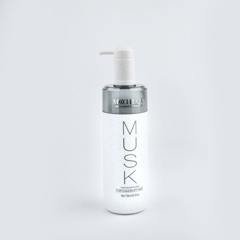 MOCHEQI Professional Musk Anti-Dandruff Shampoo — шампунь против перхоти с кератином и жожоба