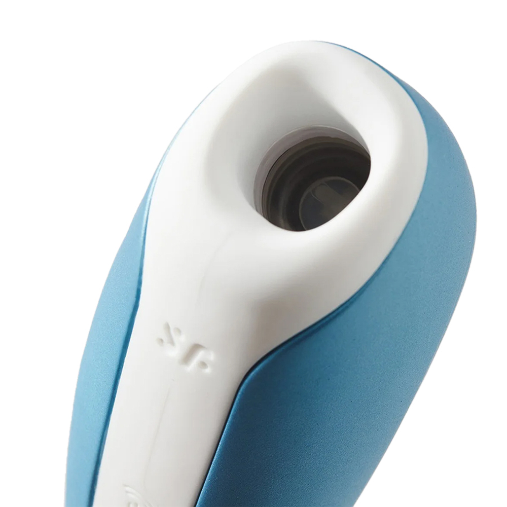 Голубой вакуумный массажер 9см Satisfyer Love Breeze Blue J2018-127-1