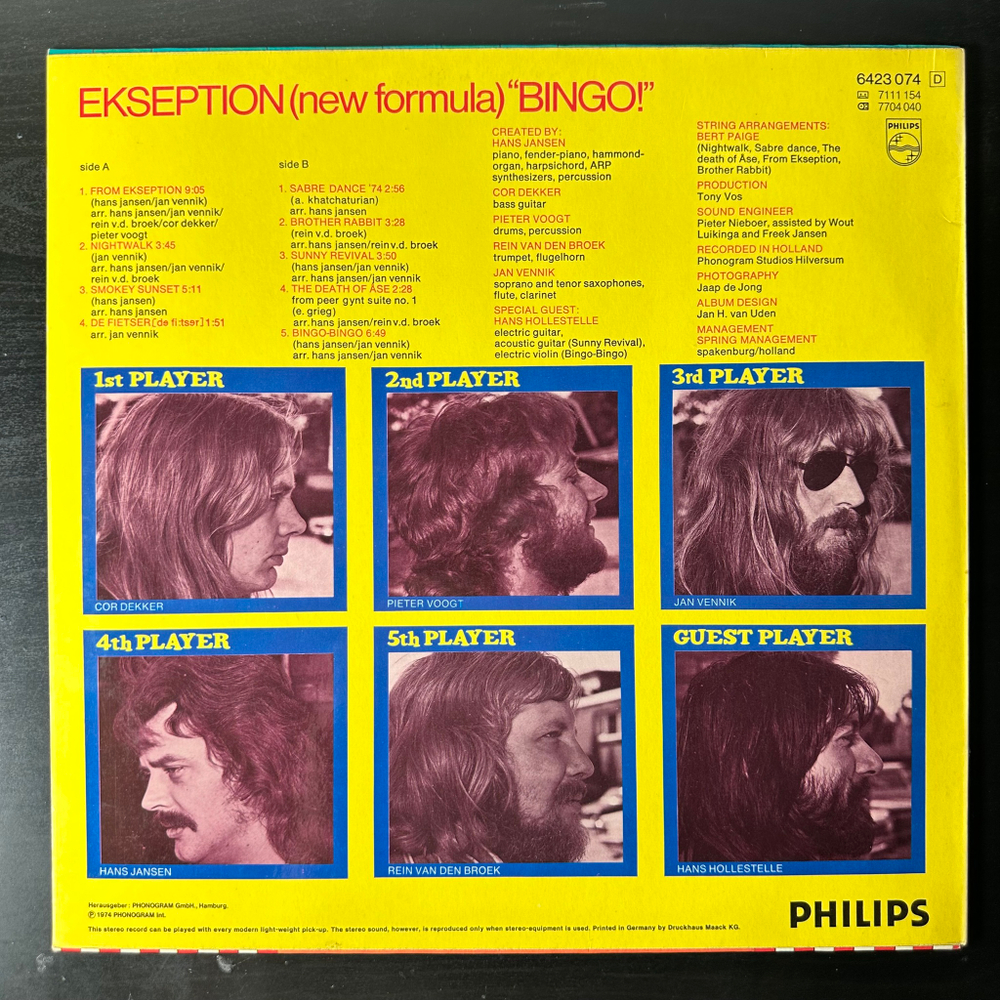 Ekseption ‎– Bingo (Германия 1974г.)