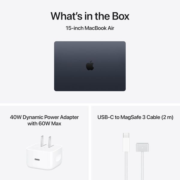 Ноутбук Apple MacBook Air 15 2026 MDVK4LL/A (M5 10-Core, GPU 10-Core, 16 ГБ, 1 ТБ), полуночный черный