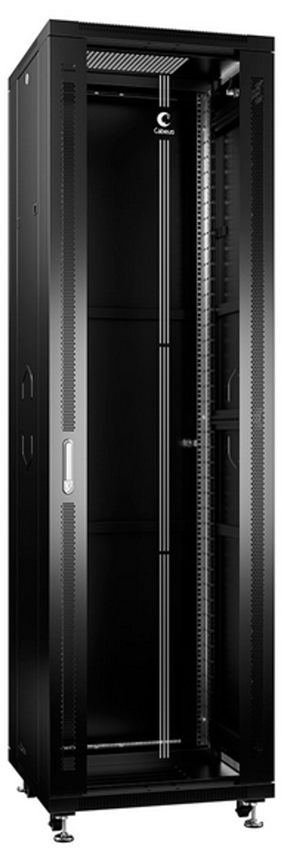 Шкаф напольный 19", 42U Cabeus SH-05C-42U80/100-BK