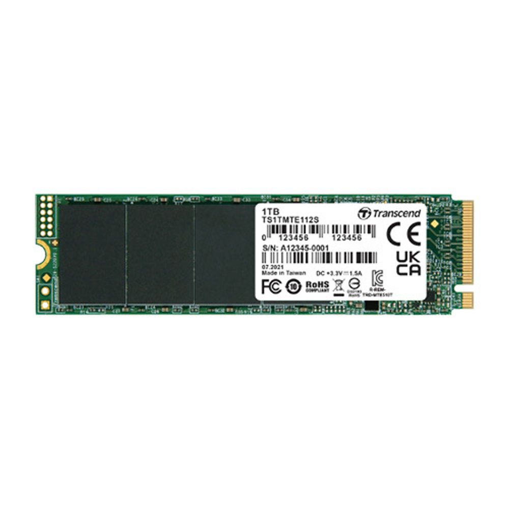 Твердотельный диск 128GB Transcend MTE110S, 3D TLC NAND, M.2 2280,PCIe Gen3x4, DRAM-less Твердотельный диск 128GB Transcend MTE110S, 3D TLC NAND, M.2 2280,PCIe Gen3x4, DRAM-less