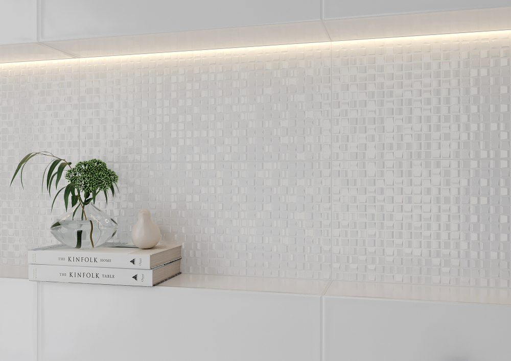 Sweety white mosaic wall 02 250х600 (1-й сорт)