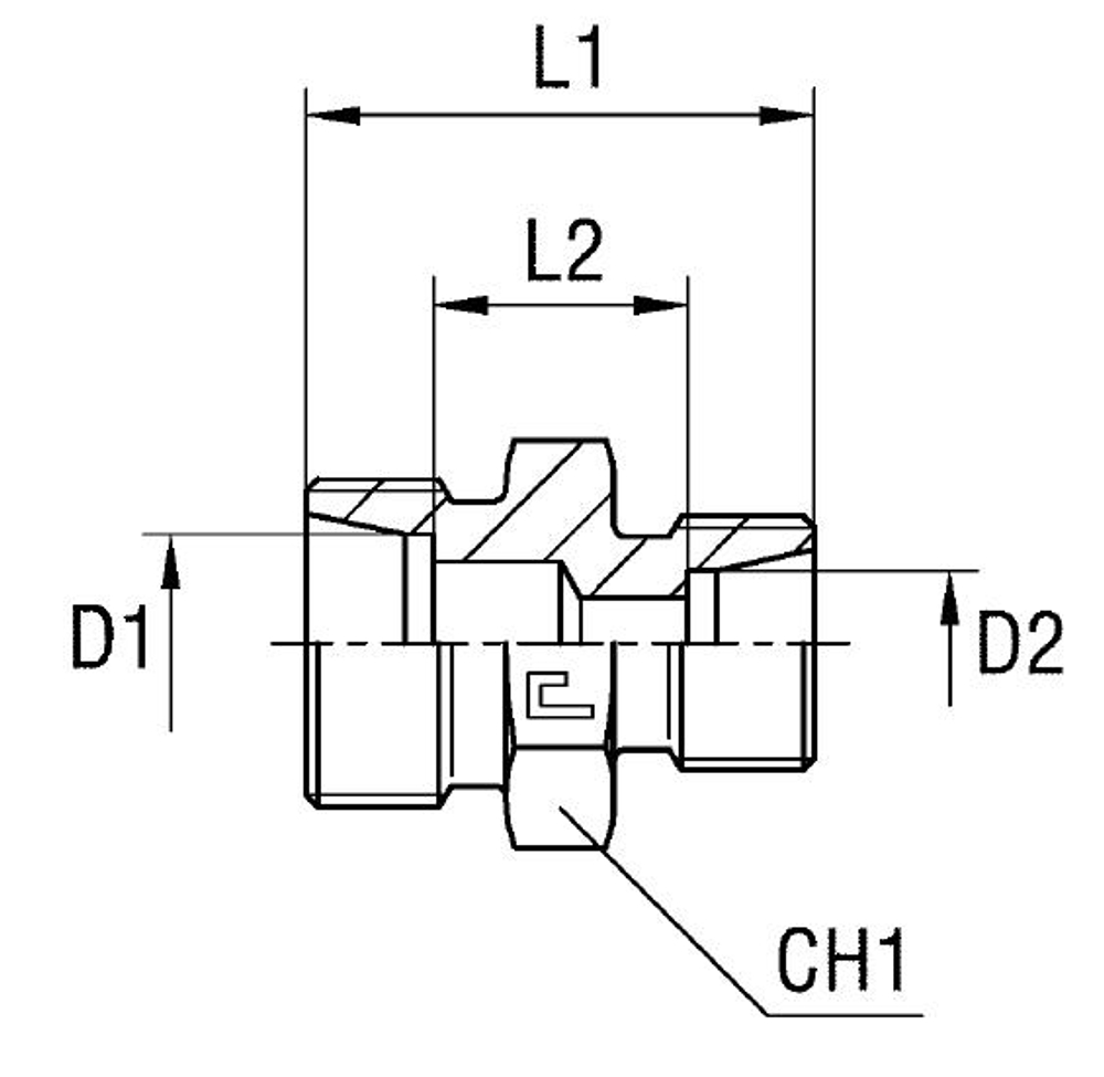 Соединение PR DL28 DL22 (корпус)