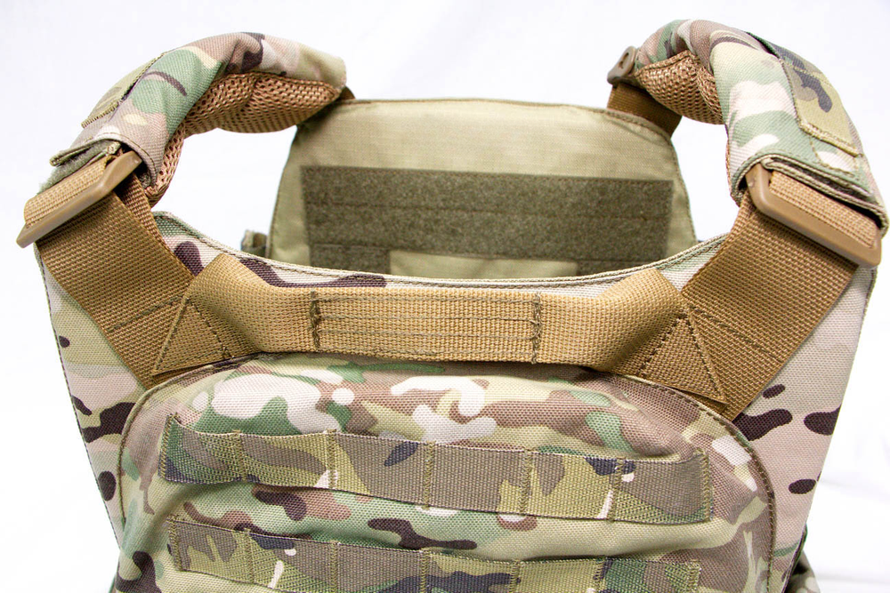 Чехол для бронежилета плитника КРЕПОСТЬ быстросброс справа MIMICRYA, Cordura 1000D, MULTICAM, L-XL