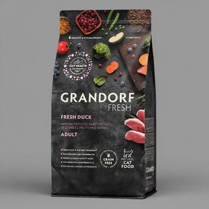 Сухой корм GRANDORF Fresh Cat ADULT Duck&Sweet Potato для кошек из свежего мяса утки с бататом