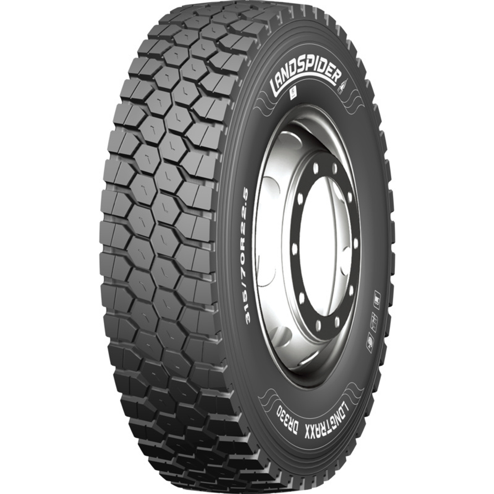Landspider 315/80R22,5 154/151M (157/154L) Longtraxx DR330 TL M+S 3PMSF 20PR КИТАЙ