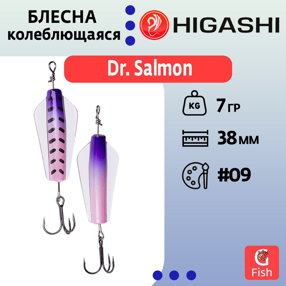 Блесна колеблющаяся Dr. Salmon 26g #21