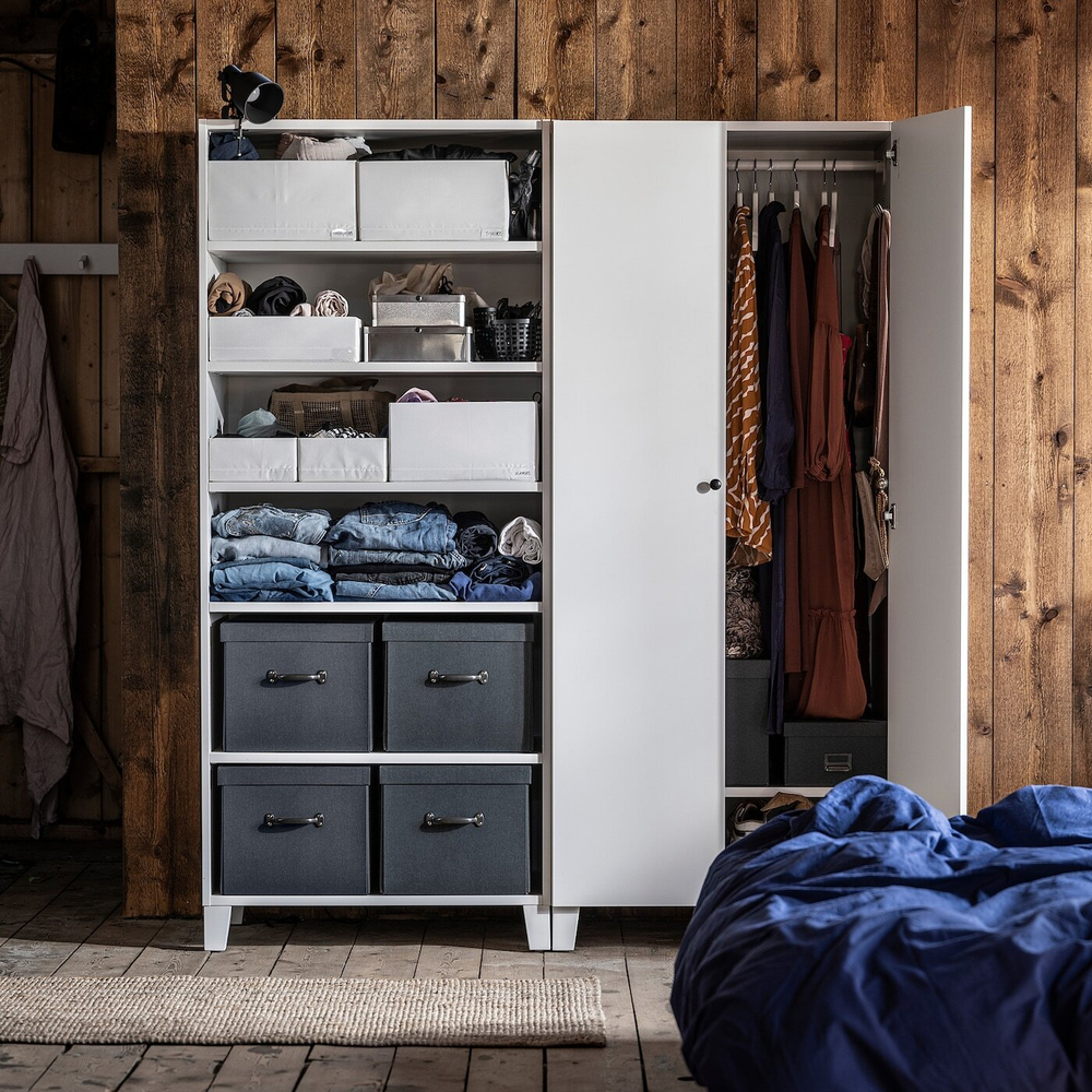 Органайзер для вещей IKEA STUK (СТУК), Белый, 34x51x10 см